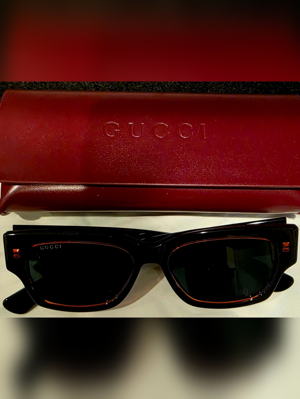 Gucci Blue Pilot Men's Sunglasses - Picture 2 of 10